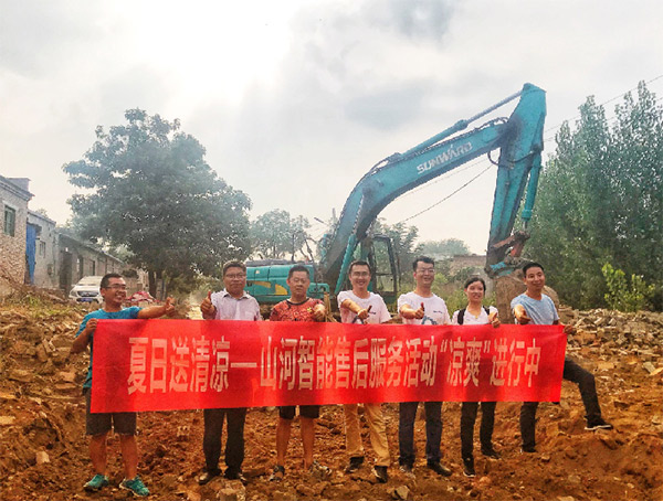 到了市場(chǎng)一線(xiàn)才知道，山河挖機客戶(hù)都是鐵桿粉絲