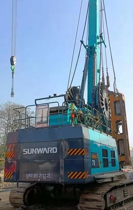 感謝信！山河智能SWHG70液壓抓斗助力海外基礎施工獲肯定