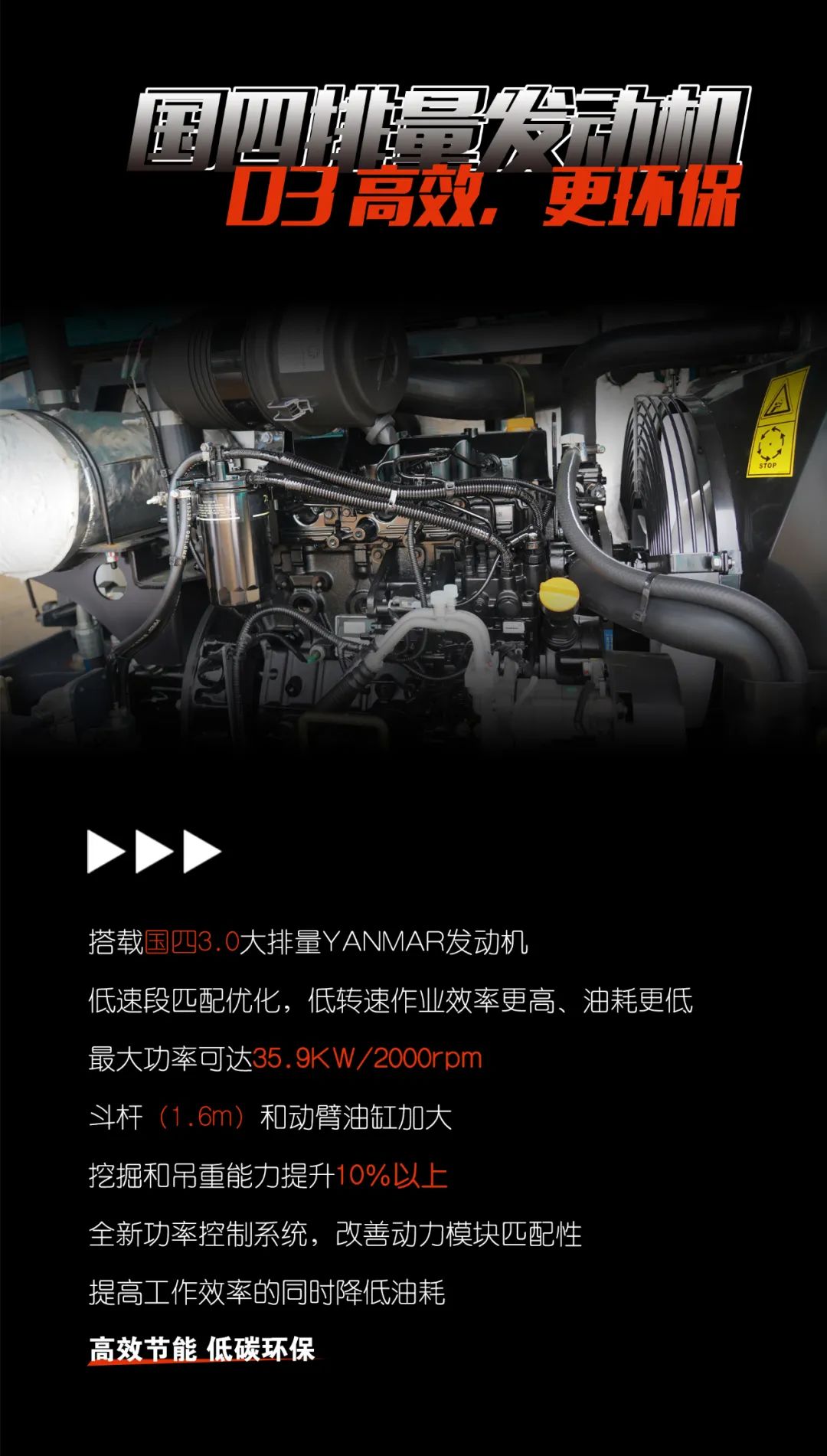 一圖讀懂 | 獻禮七一 · 山河智能SWE60F挖掘機低碳來(lái)襲