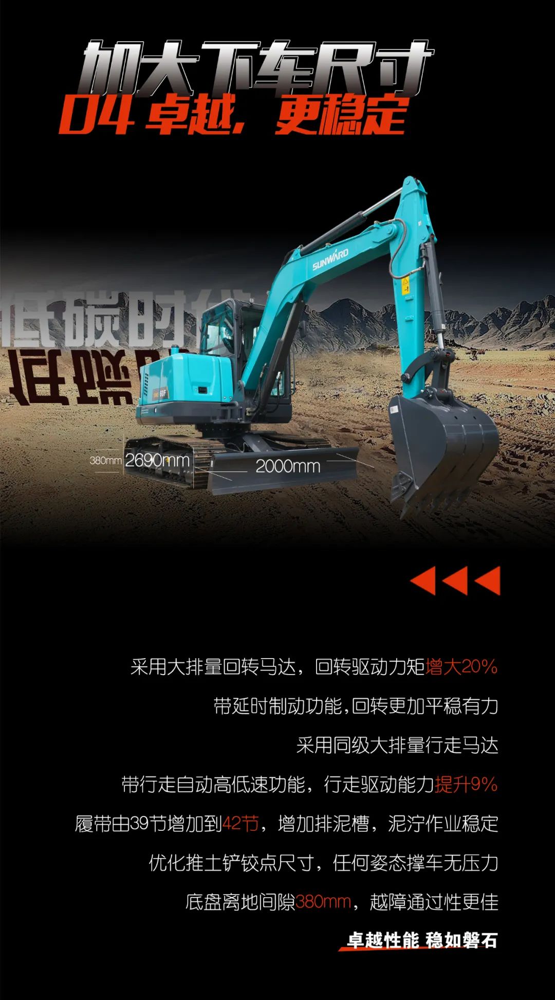 一圖讀懂 | 獻禮七一 · 山河智能SWE60F挖掘機低碳來(lái)襲