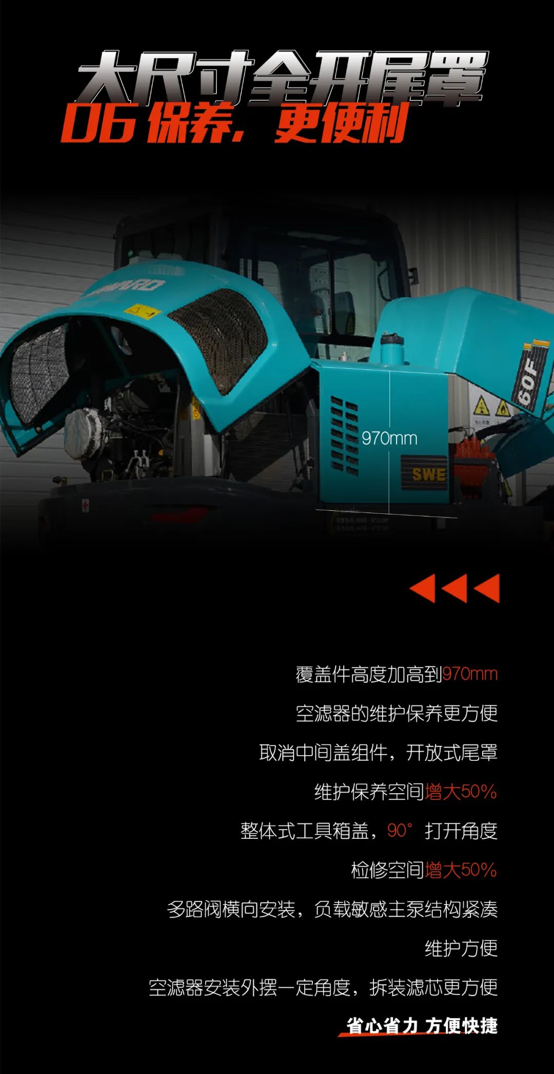 一圖讀懂 | 獻禮七一 · 山河智能SWE60F挖掘機低碳來(lái)襲