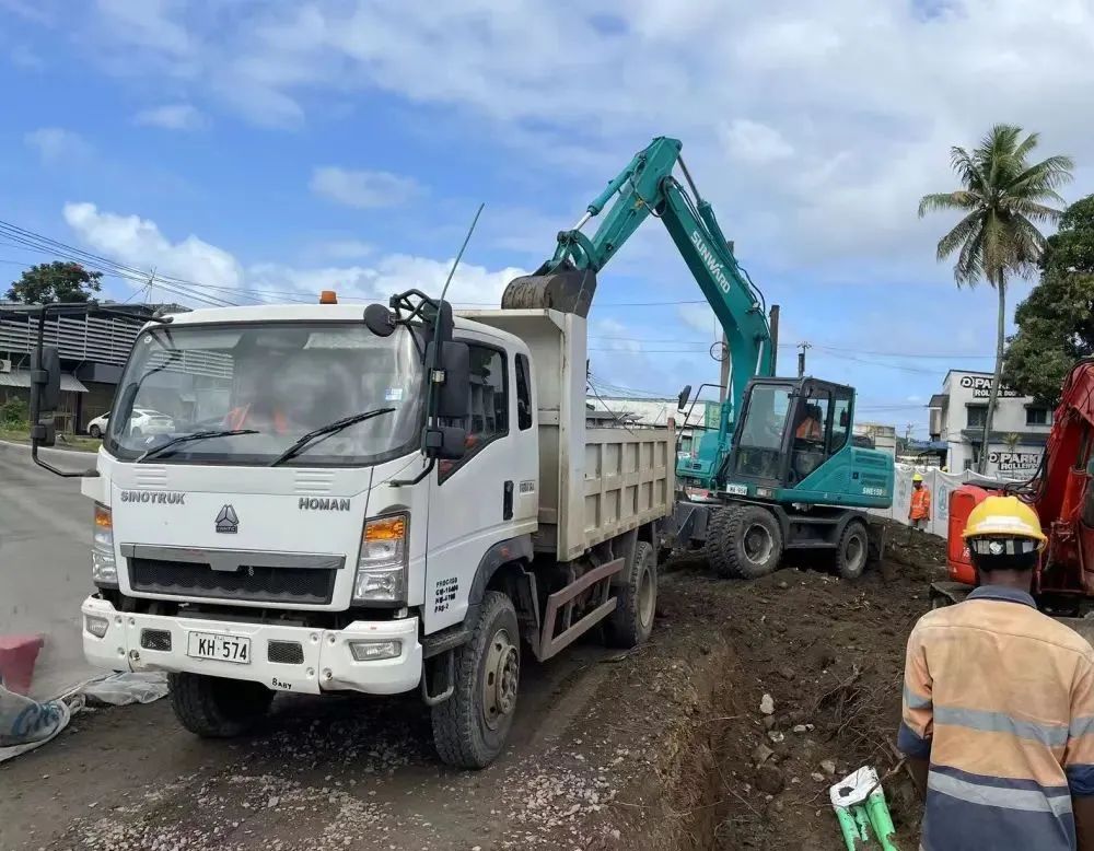 “山河綠”邁向南太平洋島，山河智能輪挖助力斐濟基礎設施建設