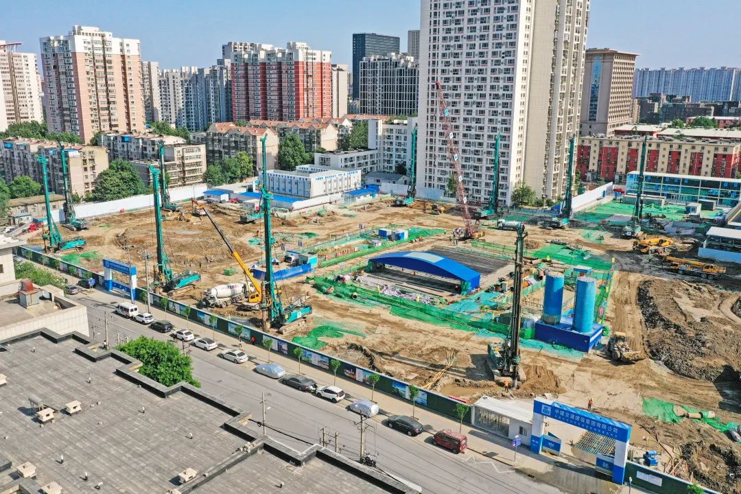 閃耀首都！山河智能旋挖鉆機集群助力民生工程