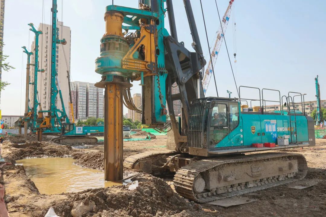閃耀首都！山河智能旋挖鉆機集群助力民生工程