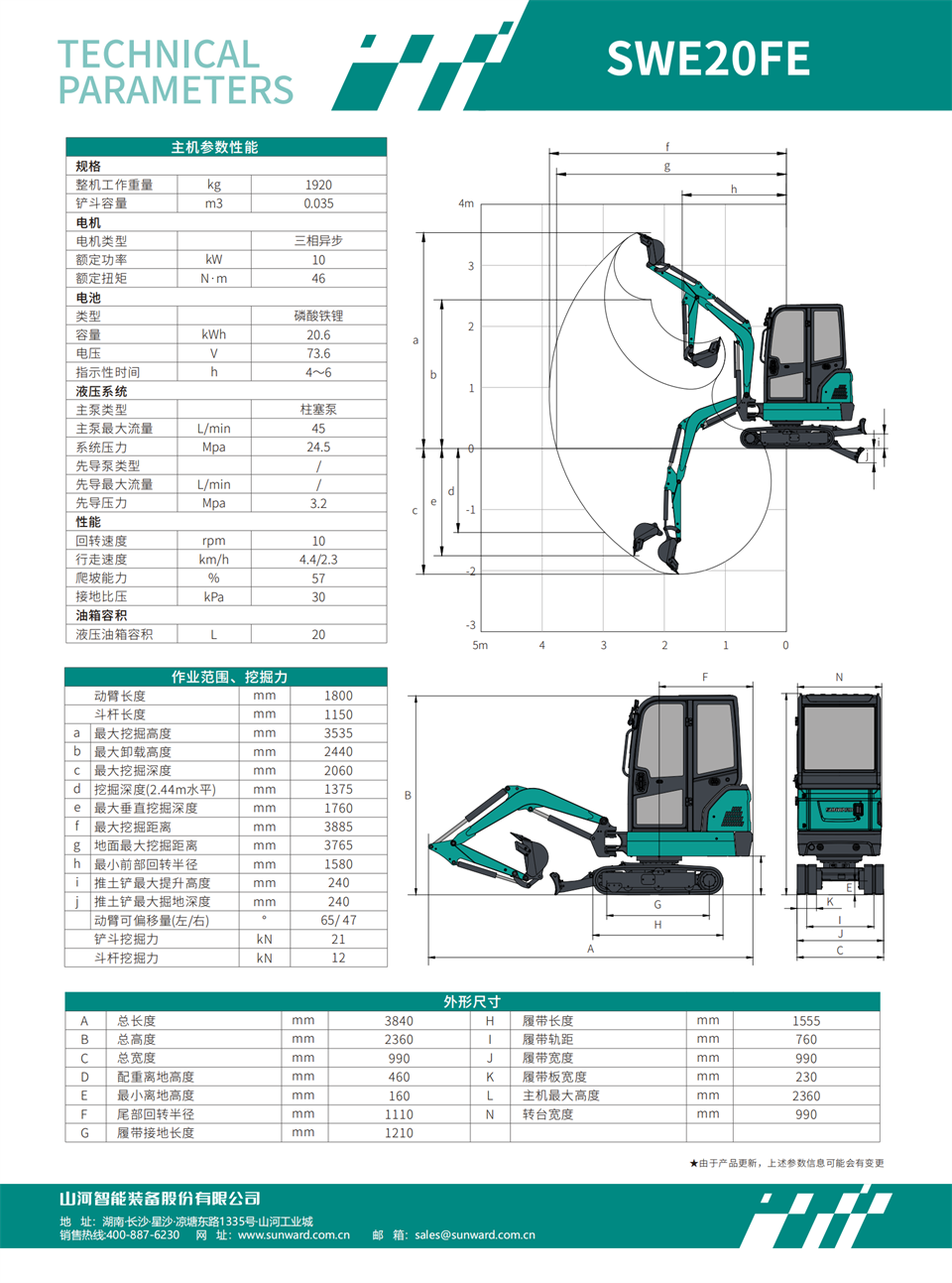 SWE20FE 電動(dòng)挖掘機
