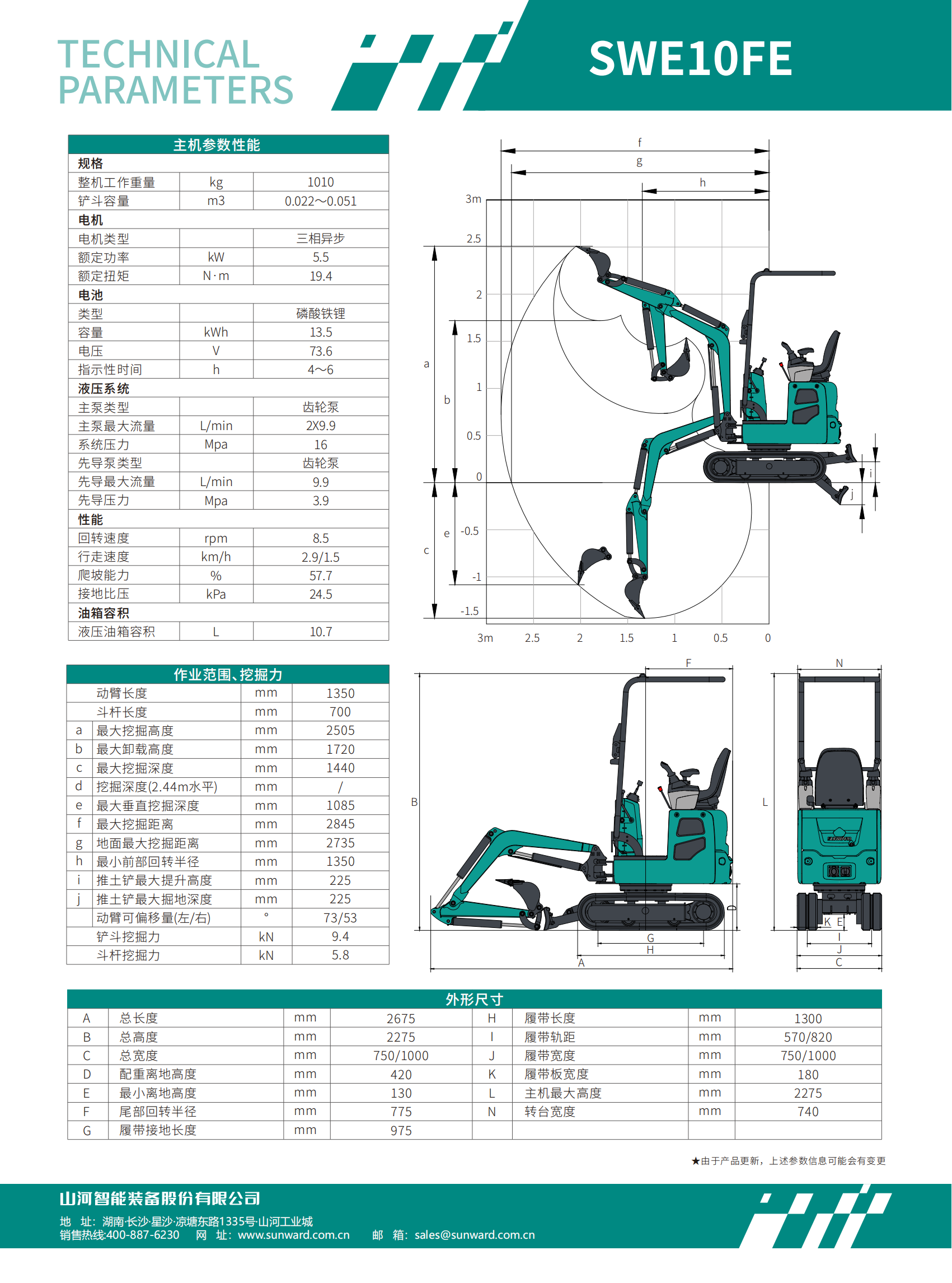 SWE10FE 電動(dòng)挖掘機