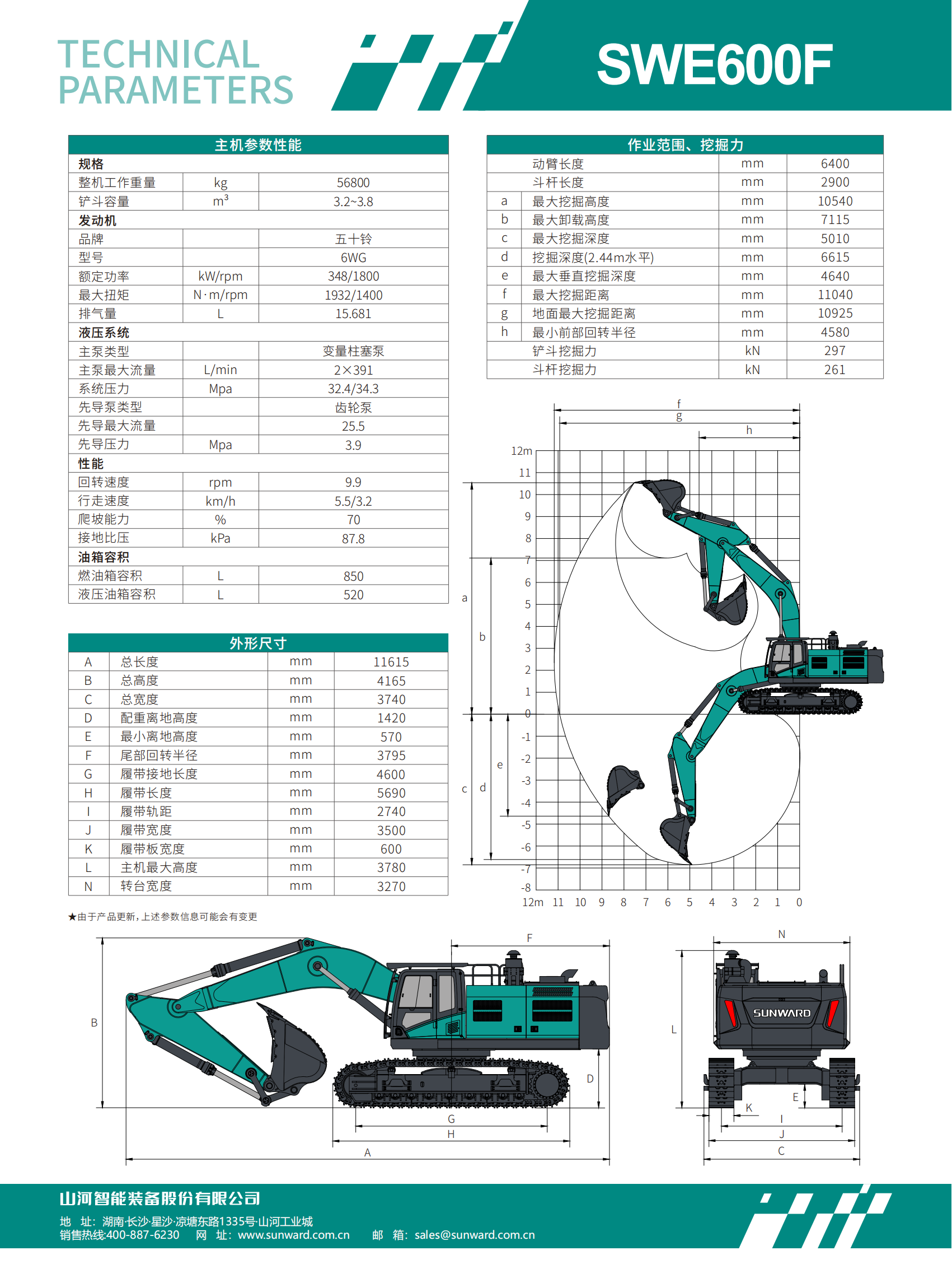 SWE600F  大型挖掘機